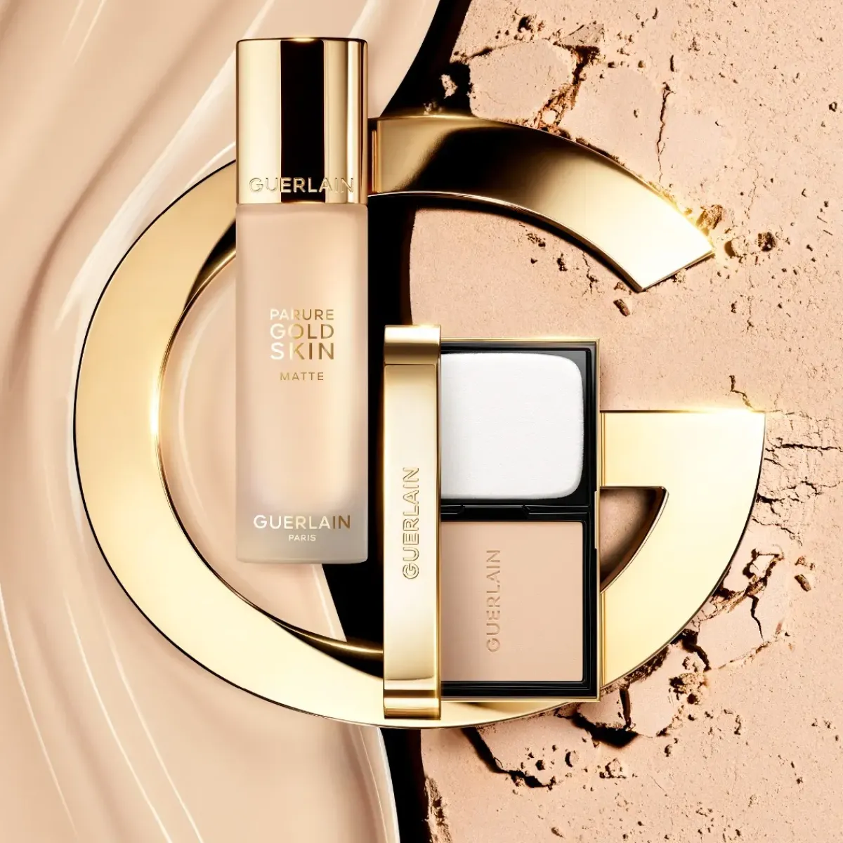 Guerlain Fondation>Parure Gold Compact Foundation