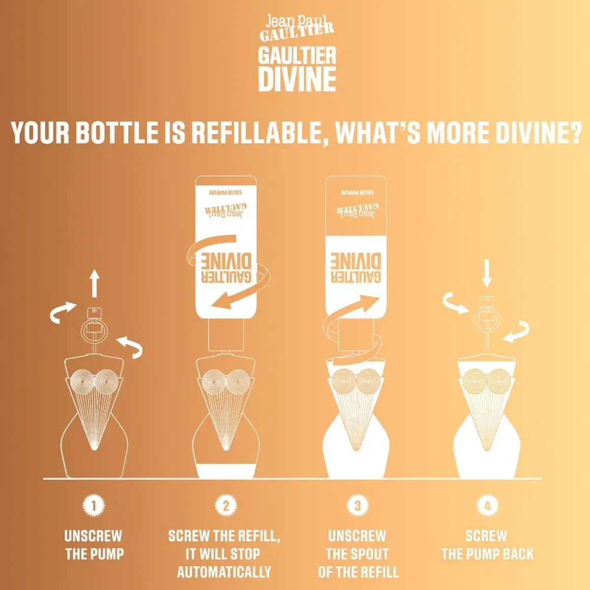 Jean Paul Gaultier Parfums Floraux>Divine Eau de Parfum Refill