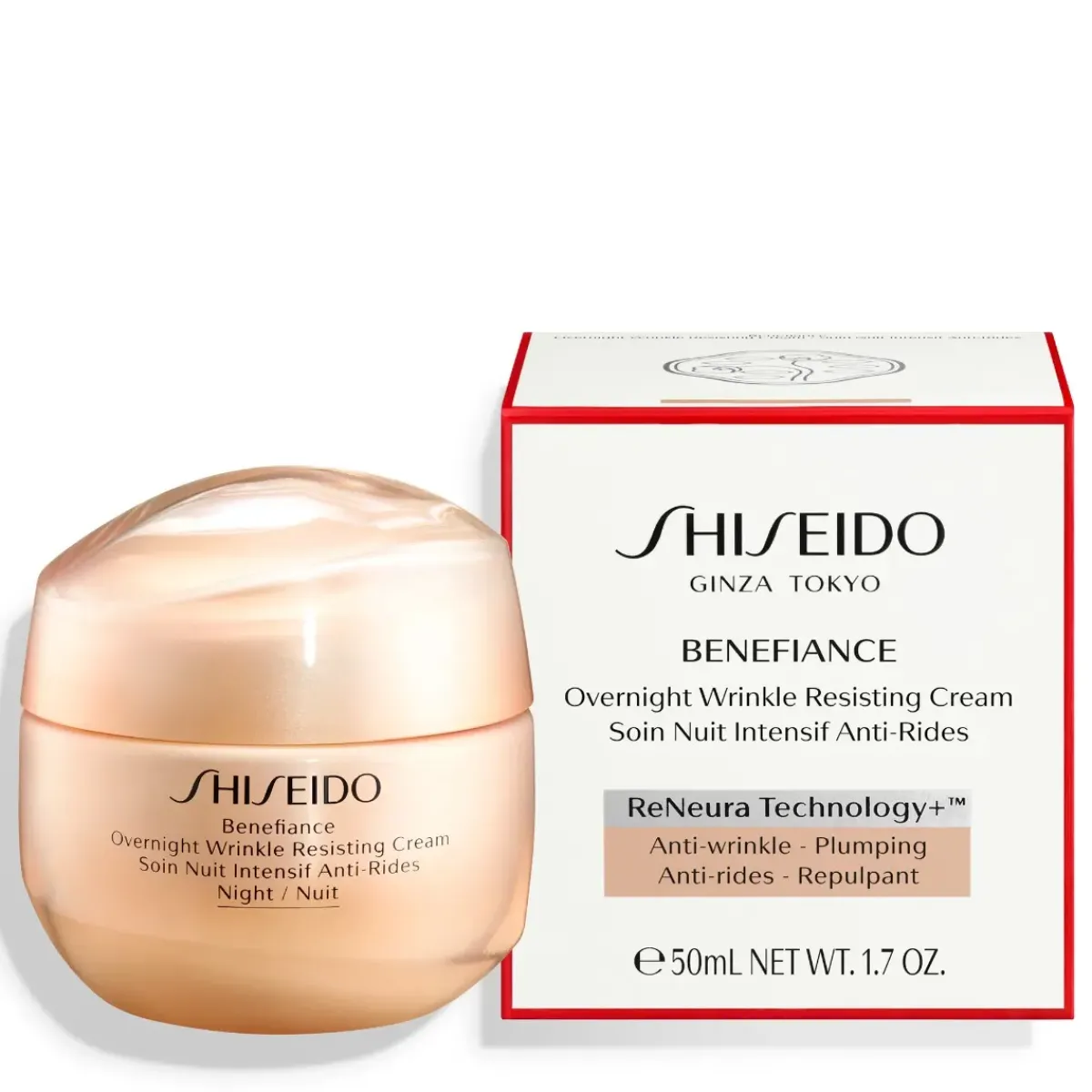 Shiseido Crème De Nuit>Benefìance Overnight Wrinkle Resisting Cream